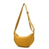 Large Capacity Solid Color Chest Bag For Women Stylish Half Moon Crossbody Travel Shoulder Bag 5