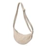 Large Capacity Solid Color Chest Bag For Women Stylish Half Moon Crossbody Travel Shoulder Bag 6
