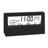 Creative Weather Thermo Hygrometer Clock with Alarm Stylish Desktop Decor for Home or Office