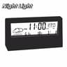 Creative Weather Thermo Hygrometer Clock with Alarm Stylish Desktop Decor for Home or Office