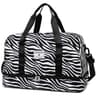 Spacious & Durable Womens Carry On Travel Bag Animal Print Nylon Large Capacity Gym & Overnight Bag