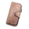 Vintage Leather Womens Wallet Three Fold Coin Purse  Mobile Phone Holder 6