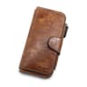 Vintage Leather Womens Wallet Three Fold Coin Purse  Mobile Phone Holder 7
