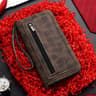 Mens Vintage PU Leather Wallet Zipper Coin Purse Credit Card Holder  Business Clutch Bag 6