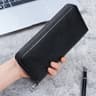 Premium Long Mens Zipper Wallet Multi Function Business  Phone Clutch 3