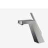 Black Chrome Waterfall Bathroom Faucet Single Handle Deck Mount Sink Mixer