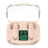 Crystal Clear transparent wireless earbuds with ENC and LED Power Display
