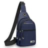 Mens Casual Shoulder Bag with Multiple Pockets Lightweight Multifunctional Chest Bag