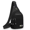 Mens Casual Shoulder Bag with Multiple Pockets Lightweight Multifunctional Chest Bag