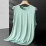 Mens Ice Silk Mesh Vest Lightweight Breathable Summer Tank Top Sports Sleeveless Shirt 4