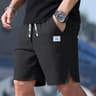 Mens Breathable Textured Casual Shorts For Beach Sports And Daily Wear 3