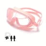 Wide View Anti Fog Swimming Goggles with Earplugs for Diving and Water Sports