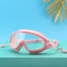Adult Large Frame Swimming Goggles With Earplugs Anti Fog Silicone 3