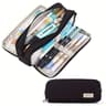 Large Capacity Pink Pencil Case for Girls Multi Layer Stationery Organizer