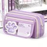 Cute Cat Paw Pencil Case Large Capacity Kawaii Pencil Pouch For School Office And Gifts 4