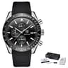 Mens Quartz Watch Stainless Steel Chronograph Business Watch 5