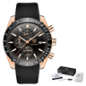 Mens Quartz Watch Stainless Steel Chronograph Business Watch 8
