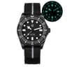 Titanium Sweep Quartz Sapphire Ceramic Bezel Dive Watch With Lume 5