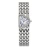 Elegant Triangle Dial Silver Womens Quartz Stainless Steel Dress Watch 7