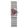 Elegant Triangle Dial Silver Womens Quartz Stainless Steel Dress Watch 9