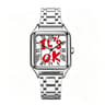 Time Is Money Square Mens Quartz Watch Graffiti Dial Hip Hop Streetwear Watch 12