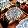 Creative Decorative Dial Mens Quartz Watch Water Resistant Leather Strap Dress Watch 3