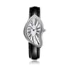 Diamond Dial Twisted Case Quartz Watch With Leather Strap 6