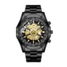 Luxury Business Quartz Watch for Men Stainless Steel Waterproof Luminous Wristwatch