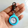 Silicone Nurse Watch Clip On Carabiner Pocket Watch for Nurses Doctors Students