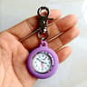 Silicone Nurse Watch Clip On Carabiner Pocket Watch for Nurses Doctors Students