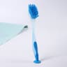 Vertical Pot Cleaning Brush with Suction Cup Base and Long Handle Kitchen Scrub Brush
