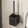 Stainless Steel Toilet Brush Wall Mounted Bathroom Cleaning Set