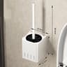 Stainless Steel Toilet Brush Wall Mounted Bathroom Cleaning Set