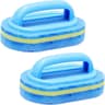 Heavy Duty Cleaning Sponge with Handle for Kitchen & Bathroom Tile Scrubbing