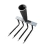 High Carbon Steel Garden Rake For Weeding  Soil Loosening Teeth Heavy Duty Hand Cultivator 5