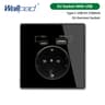 Acrylic Glass USB Wall Socket With Type C And Dual Charging Ports Standard Power Outlet 6