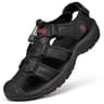 Mens Leather Sandals Thick Sole Breathable Slip On Pool Beach Casual Shoes 7