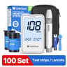 Accurate Blood Glucose Meter Kit With Large Display No Coding Diabetes Testing System 7