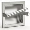 Premium Matte Black Recessed Toilet Paper Holder Wall Mounted Metal Bathroom Roll Dispenser 7