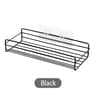 Premium Matte Black Bathroom Corner Shelf Punch Free Wall Mounted Organizer Rack Space Saving Stora 5