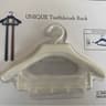 SpaceSaver Wall Mounted Toothbrush Holder & Self Adhesive Bathroom Organizer Hook