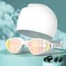 Anti Fog Swimming Goggles Set With Cap Nose Clip And Ear Plugs For Adults 6