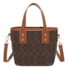 Elegant Women's Crossbody Bag Textured Bucket Bag Korean Fashion Shoulder Purse