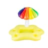 Inflatable Drink Holder Pool Float Cooler With Rainbow Cloud Palm Tree  Umbrella 7
