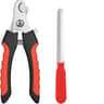 Professional Stainless Steel Pet Nail Clippers with File Safe Dog & Cat Grooming Trimmers