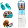 Portable Pet Travel Water Bottle & Food Dispenser 3 n 1 Leakproof Bowl