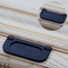 Modern Zinc Alloy Recessed Cabinet Pull Hidden Wardrobe Door Handle