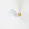 Ceramic  Brass Cloud Cabinet Knob Decorative Drawer Pull For Kids Room Wardrobe Door With Screw 8