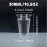 Clear Disposable Plastic Cups For Parties Juice Iced Coffee And Milk Tea 8