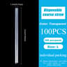 Individually Wrapped Clear Disposable Straws For Smoothies Milk Tea And Iced Coffee 7